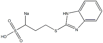 2-(3-Sodiosulfopropylthio)-1H-benzimidazole Struktur