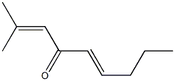 (E)-2-Methyl-2,5-nonadien-4-one Struktur