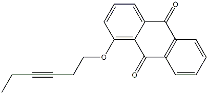 1-(3-Hexynyloxy)anthraquinone Struktur