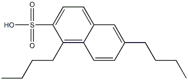 1,6-Dibutyl-2-naphthalenesulfonic acid Struktur