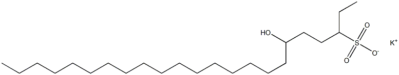 6-Hydroxytricosane-3-sulfonic acid potassium salt Struktur