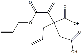 3-Butene-1,2,3-tricarboxylic acid 2,3-di(2-propenyl) ester Struktur