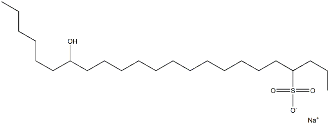 17-Hydroxytricosane-4-sulfonic acid sodium salt Struktur