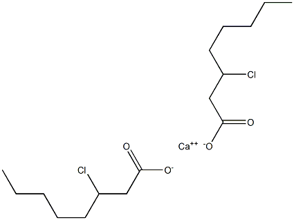 Bis(3-chlorooctanoic acid)calcium salt Struktur