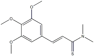 N,N-Dimethyl-3-(3,4,5-trimethoxyphenyl)-2-propenethioamide Struktur