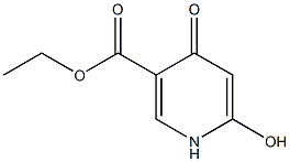 6-Hydroxy-4-oxo-1,4-dihydropyridine-3-carboxylic acid ethyl ester Struktur