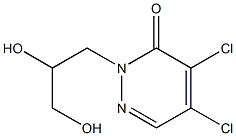 4,5-Dichloro-2-(2,3-dihydroxypropyl)pyridazin-3(2H)-one Structure