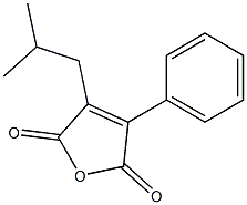 3-(2-Methylpropyl)-4-phenylfuran-2,5-dione Struktur