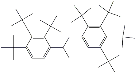 1-(2,3,4,5-Tetra-tert-butylphenyl)-2-(2,3,4-tri-tert-butylphenyl)propane Struktur