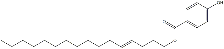 4-Hydroxybenzoic acid 4-hexadecenyl ester Struktur