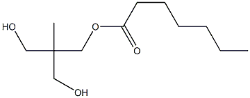 Heptanoic acid 3-hydroxy-2-(hydroxymethyl)-2-methylpropyl ester Struktur