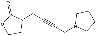 3-[4-(1-Pyrrolidinyl)-2-butynyl]oxazolidin-2-one Struktur