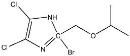 2-Bromo-4,5-dichloro 1-isopropoxymethyl-1H-imidazole Struktur