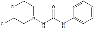 1,1-Bis(2-chloroethyl)-4-phenylsemicarbazide Struktur