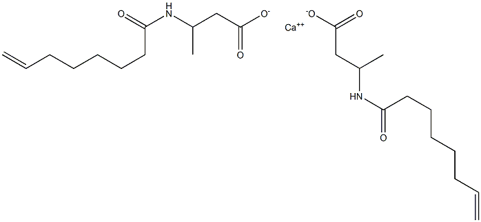 Bis[3-(7-octenoylamino)butyric acid]calcium salt Struktur