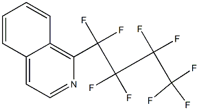 1-(Nonafluorobutyl)isoquinoline Struktur