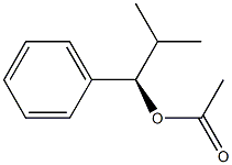 Acetic acid (R)-1-phenyl-2-methylpropyl ester Struktur