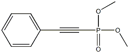 Phenylethynylphosphonic acid dimethyl ester Struktur