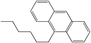 9-Hexylanthracene Struktur