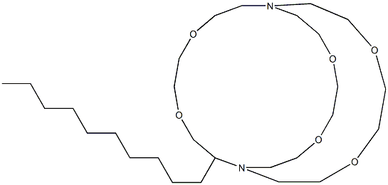 2-Decyl-1,10-diaza-4,7,13,16,21,24-hexaoxabicyclo[8.8.8]hexacosane Struktur