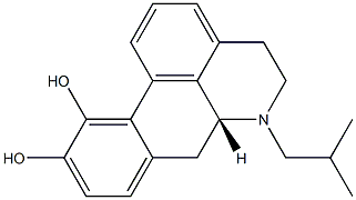 (6aR)-5,6,6a,7-Tetrahydro-6-(2-methylpropyl)-4H-dibenzo[de,g]quinoline-10,11-diol Struktur