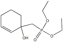 (1-Hydroxy-2-cyclohexen-1-yl)methylphosphonic acid diethyl ester Struktur