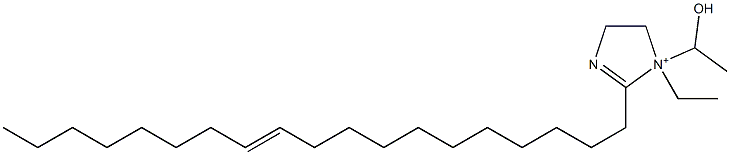 1-Ethyl-1-(1-hydroxyethyl)-2-(11-nonadecenyl)-2-imidazoline-1-ium Struktur