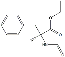 (-)-N-Formyl-2-methyl-3-phenyl-L-alanine ethyl ester Struktur