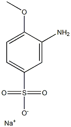 3-Amino-4-methoxybenzenesulfonic acid sodium salt Struktur