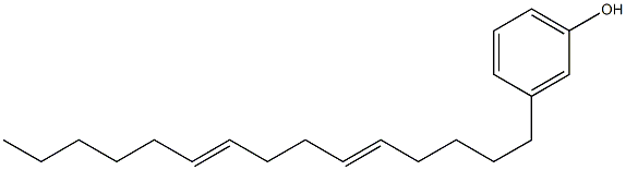 3-(5,9-Pentadecadienyl)phenol Struktur