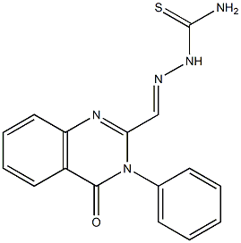 3-(Phenyl)-2-[[[amino]thiocarbonylamino]iminomethyl]quinazolin-4(3H)-one Struktur