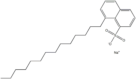 8-Tetradecyl-1-naphthalenesulfonic acid sodium salt Struktur