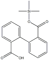 1,1'-Biphenyl-2,2'-bis(carboxylic acid trimethylsilyl) ester Struktur