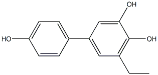 5-Ethyl-1,1'-biphenyl-3,4,4'-triol Struktur