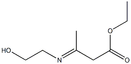 3-[(2-Hydroxyethyl)imino]butyric acid ethyl ester Struktur