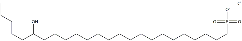 19-Hydroxytetracosane-1-sulfonic acid potassium salt Struktur