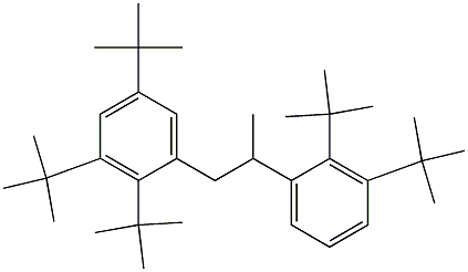 1-(2,3,5-Tri-tert-butylphenyl)-2-(2,3-di-tert-butylphenyl)propane Struktur