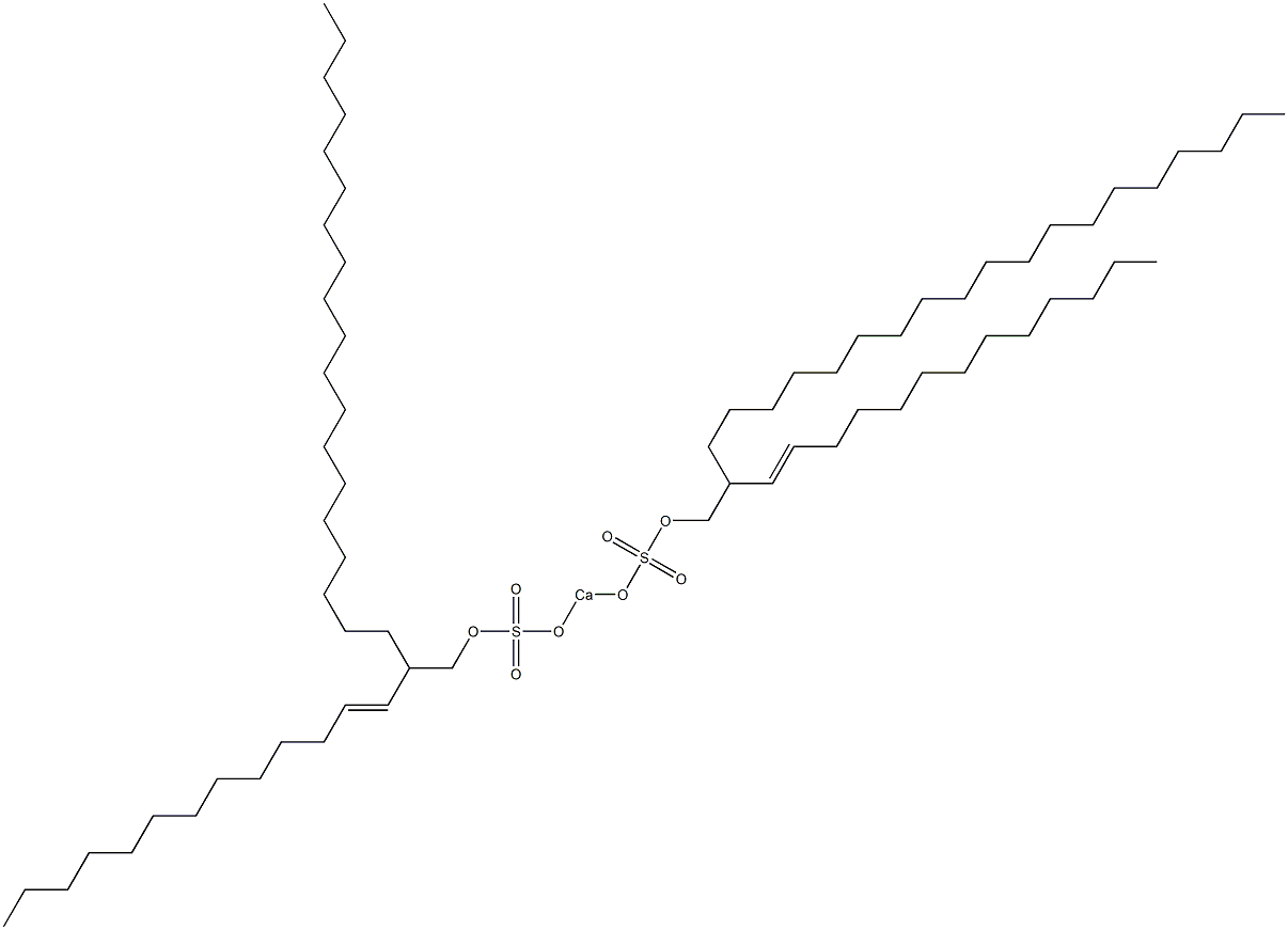 Bis[2-(1-tridecenyl)henicosyloxysulfonyloxy]calcium Struktur