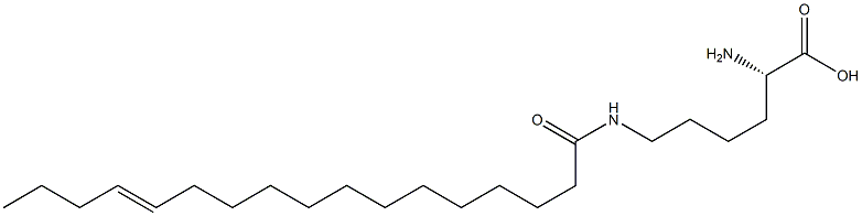 N6-(13-Heptadecenoyl)lysine Struktur