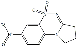 2,3-Dihydro-7-nitro-1H-pyrrolo[2,1-c][1,2,4]benzothiadiazine 5,5-dioxide Struktur