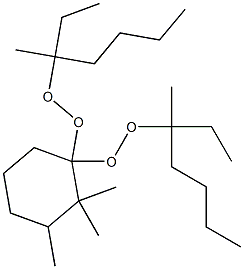 2,2,3-Trimethyl-1,1-bis(1-ethyl-1-methylpentylperoxy)cyclohexane Struktur