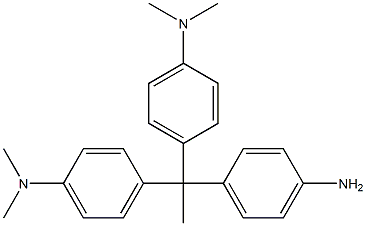 4,4'-(4-Aminomethylphenylmethylene)bis(N,N-dimethylbenzenamine) Struktur