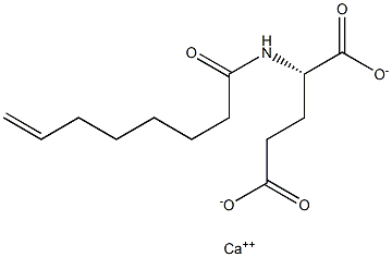 N-(7-Octenoyl)glutamic acid calcium salt Struktur