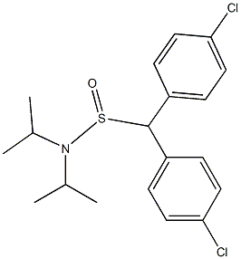 N,N-Diisopropylbis(4-chlorophenyl)methanesulfinamide Struktur