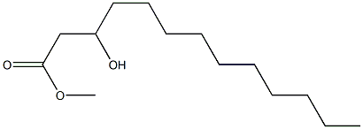 3-Hydroxytridecanoic acid methyl ester Struktur