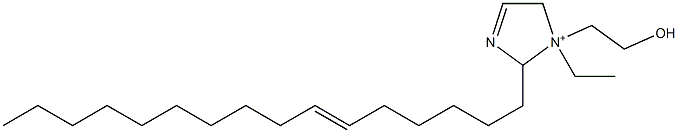 1-Ethyl-2-(6-hexadecenyl)-1-(2-hydroxyethyl)-3-imidazoline-1-ium Struktur