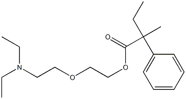 2-Methyl-2-phenylbutyric acid 2-[2-(diethylamino)ethoxy]ethyl ester Struktur