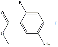 5-Amino-2,4-difluorobenzoic acid methyl ester Struktur