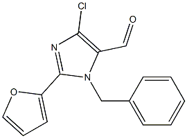 1-Benzyl-4-chloro-2-(2-furyl)-1H-imidazole-5-carbaldehyde Struktur