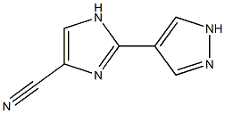 2-(1H-Pyrazol-4-yl)-1H-imidazole-4-carbonitrile Struktur